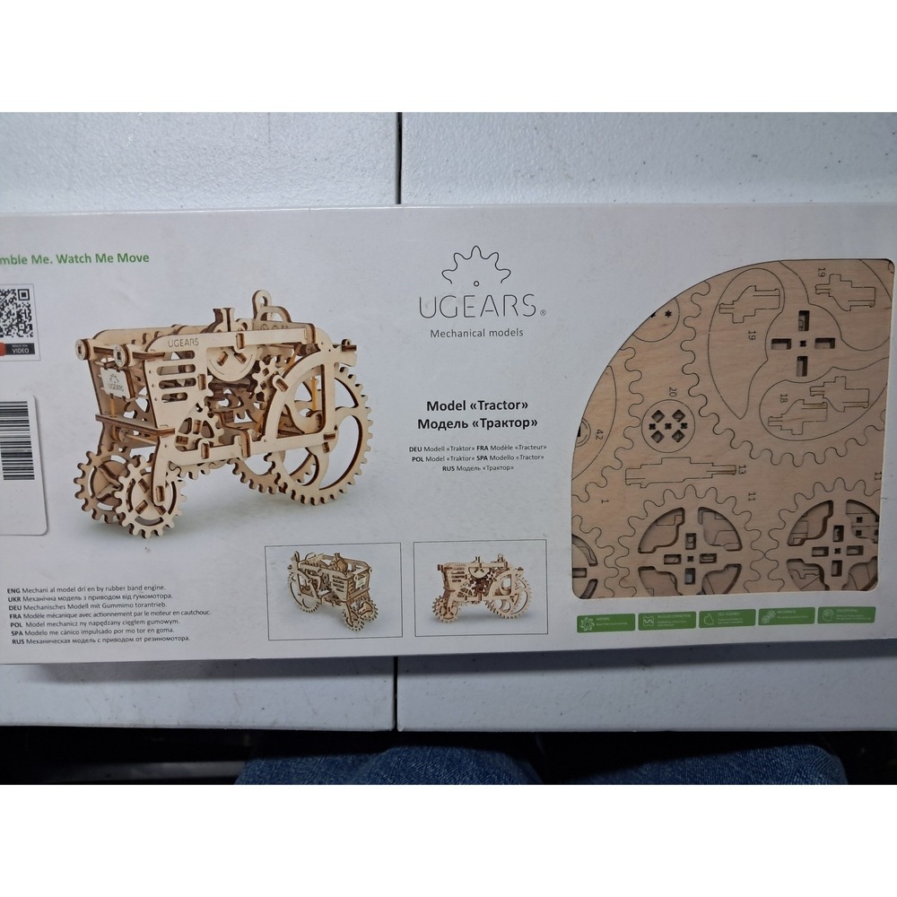 UGEARS Mechanical Models Tractor and‎ Trailer 3D Wooden Puzzle Set 70003 70006